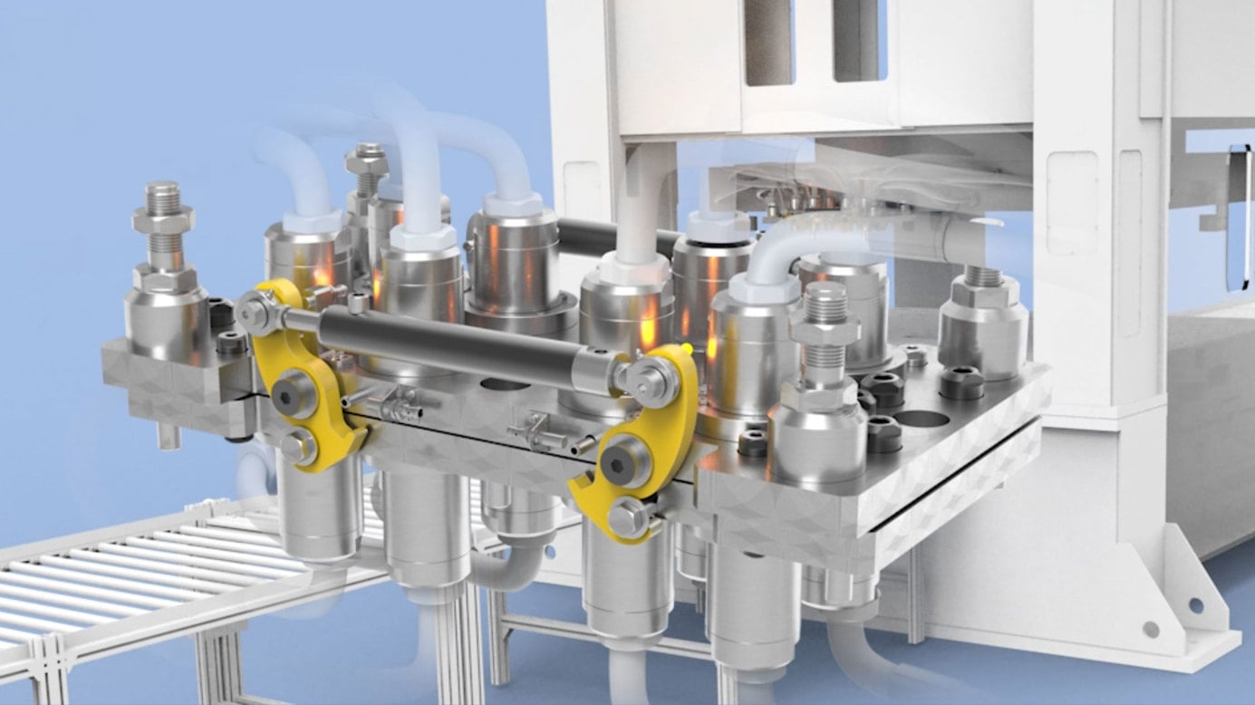 Multi coupling solutions for fast tool change in press hardening