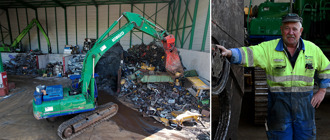 安装CEJN TLX后，Reinhard Recycling的性能提高，不再漏油