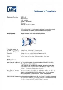 SafetyReel FS - Declaration of Compliance