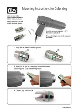 Mounting instructions for color ring