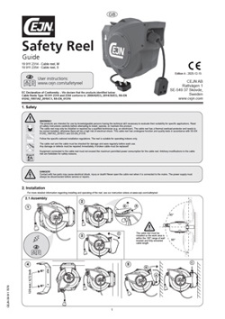 SafetyReel cable reels - Manual