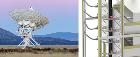 Blind-mate coupling secures cooling of transmitter