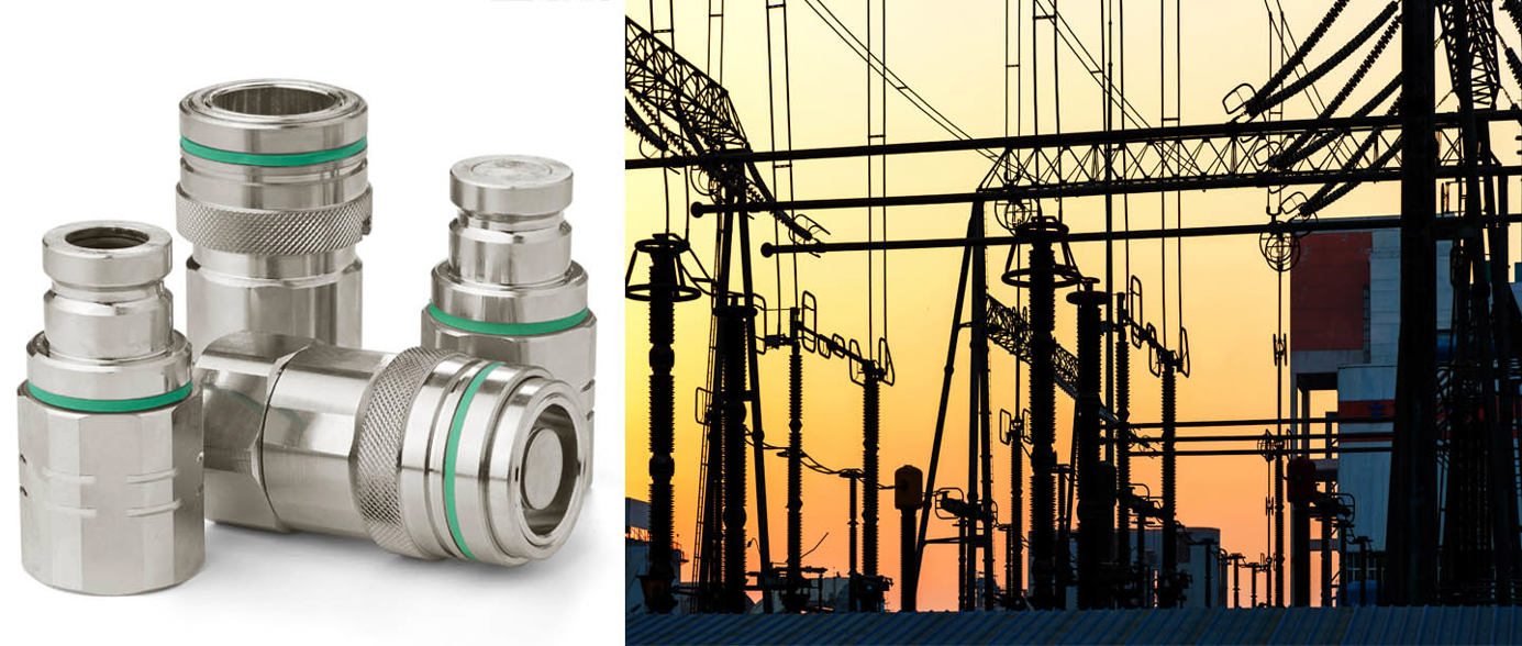 板式连接冷却快接在大功率电子行业的应用