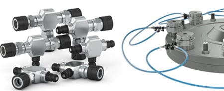 Quick couplings for safe and efficient hydraulic bolt tensioning