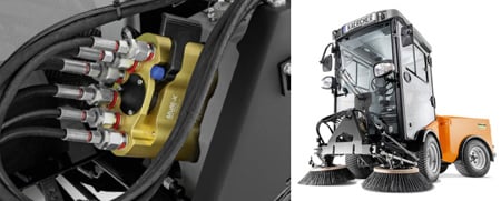 Quick, leakage free connection for Kärcher-Belos