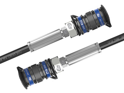 Single hose, DN4, 140 MPa with quick couplings