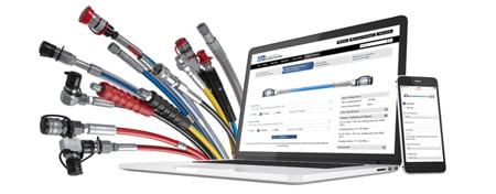 Hogedruk hydraulische slangensets configureren en bestellen