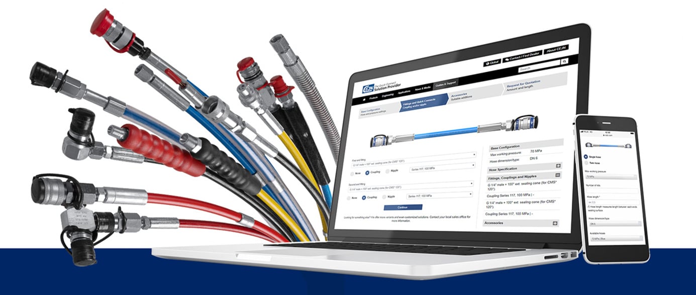 Configure and Order High-Pressure Hydraulic Hose Kits