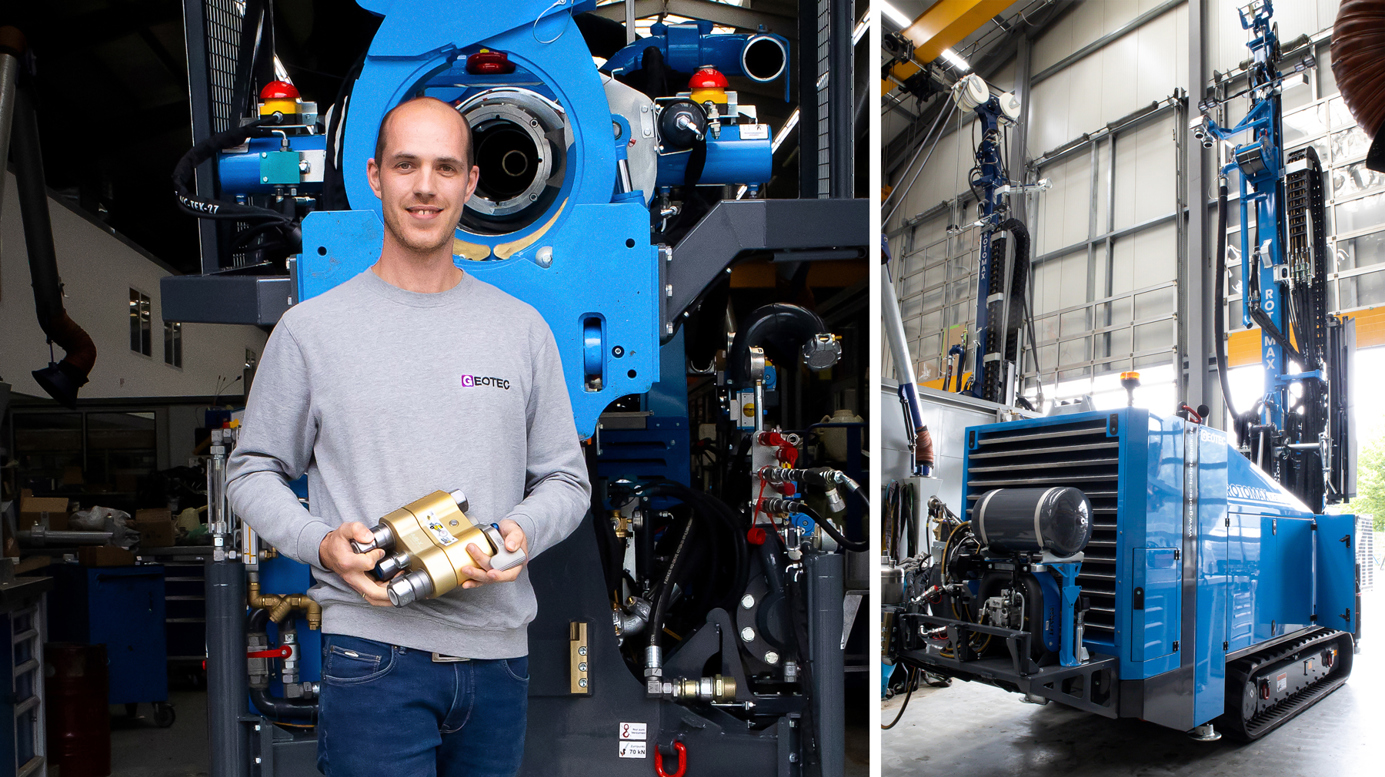 Jan Hügemann, Konstrukteur bei der Geotec Bohrtechnik GmbH