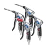 
Safety blow guns with adjustable flow and nozzle