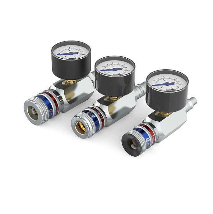 Compressed air pressure tester