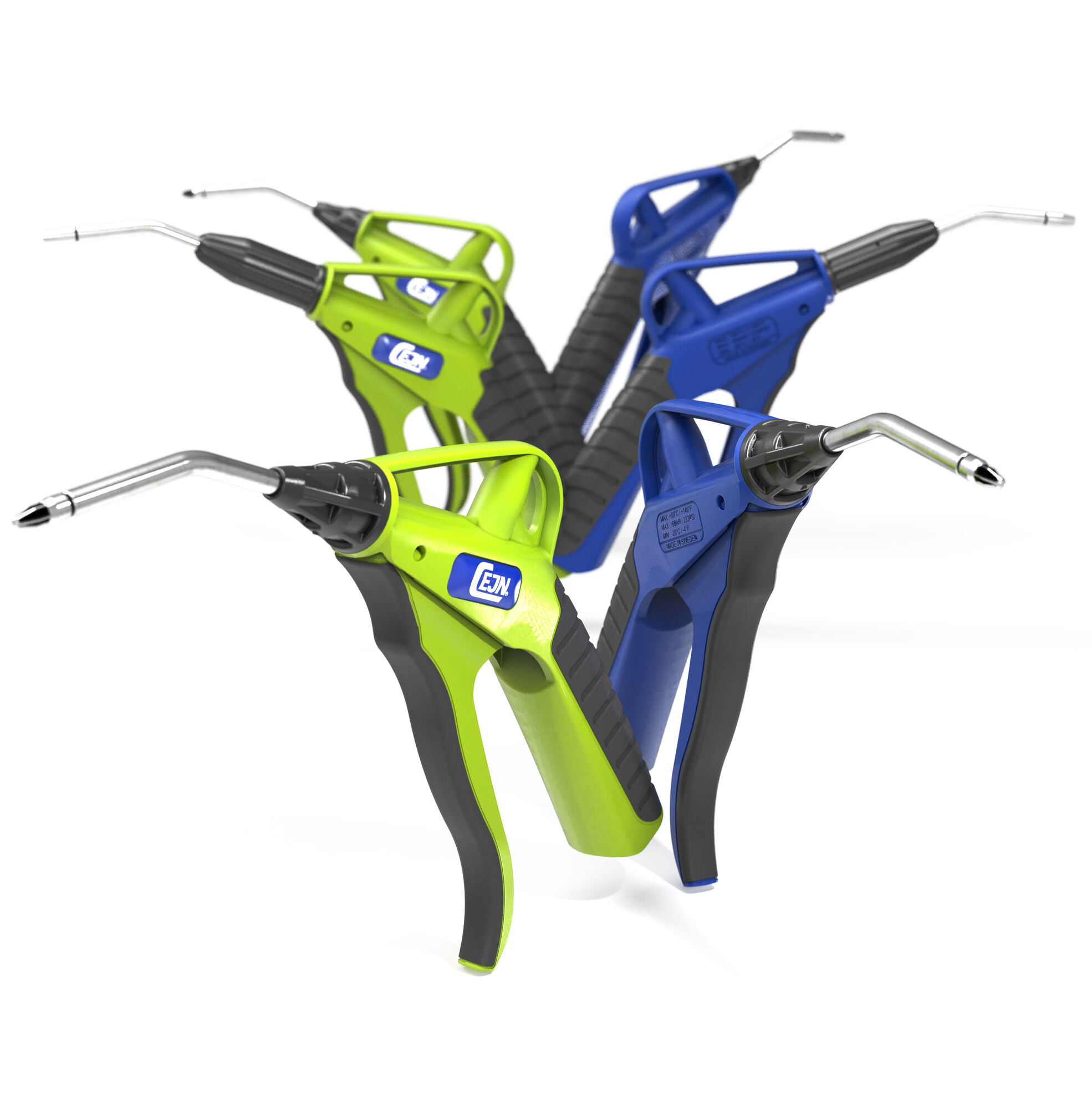 Pistola A Soffiaggio CEJN - Ugello Standard Non Sostituibile, Filettatura G 1/4", Corpo Plastica, Leva Di Regolazione