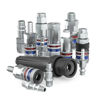 
Compressed air safety couplings that vents before disconnection
